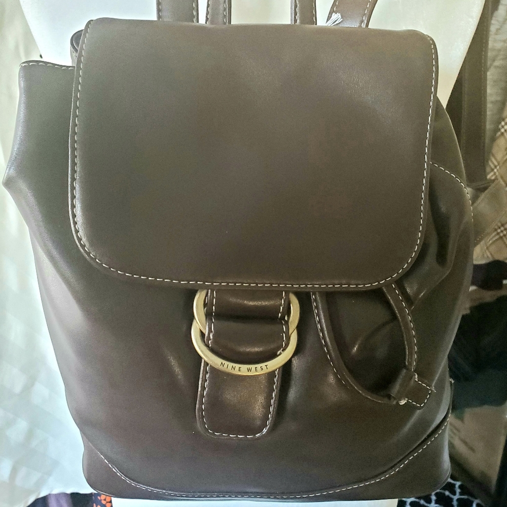 NEW Brown Soft Leather Backpack